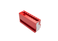 Zennio 8-conductor micro connector for junction boxes. Red — Pack of 10