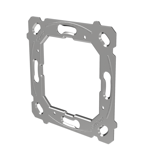 Zennio Metallic assembly for Flat AmbienT, Flat 55 Display v2, Flat Display v2, Flat RGB 55/70/X, Flat Sensato v2, IWAC Display v3, Presentia W, Soft Push Button, Tecla RGB 55/70/X, Z28, Z35 v3