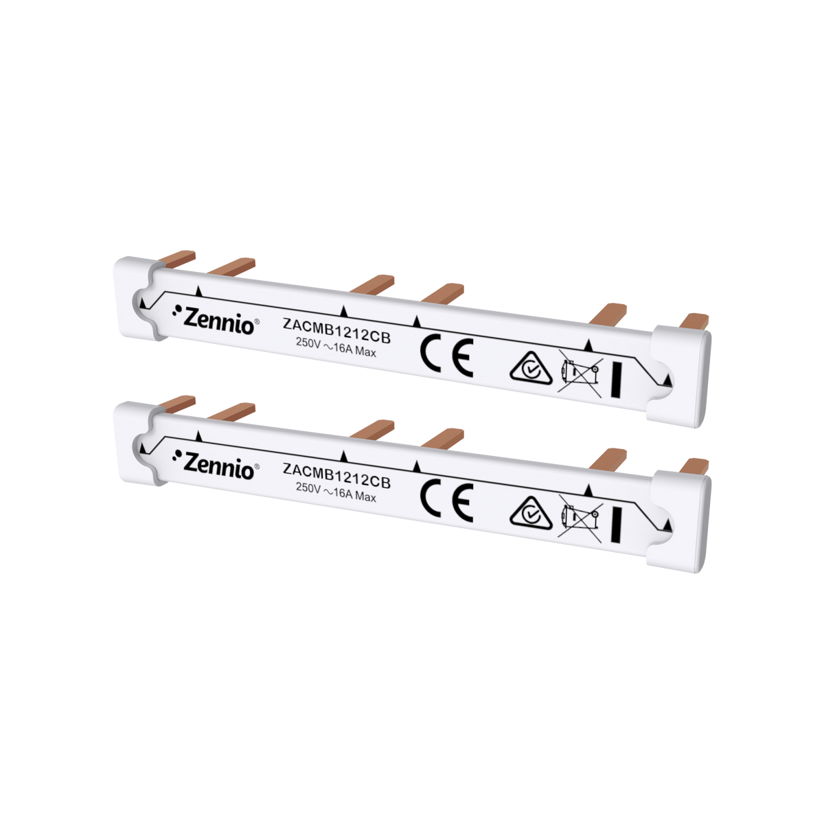 Zennio Comb busbar for MAXinBOX 1212, Upper and lower comb
