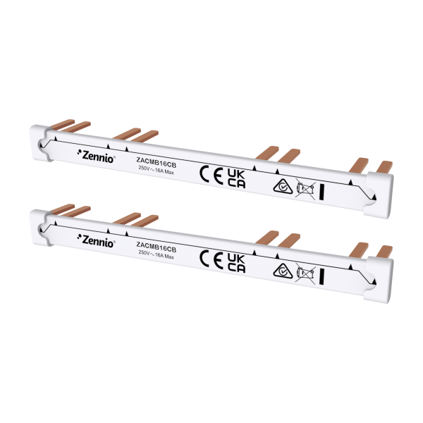 Zennio Comb busbar for MAXinBOX 16, MAXinBOX Shutter 8CH, Upper and lower comb