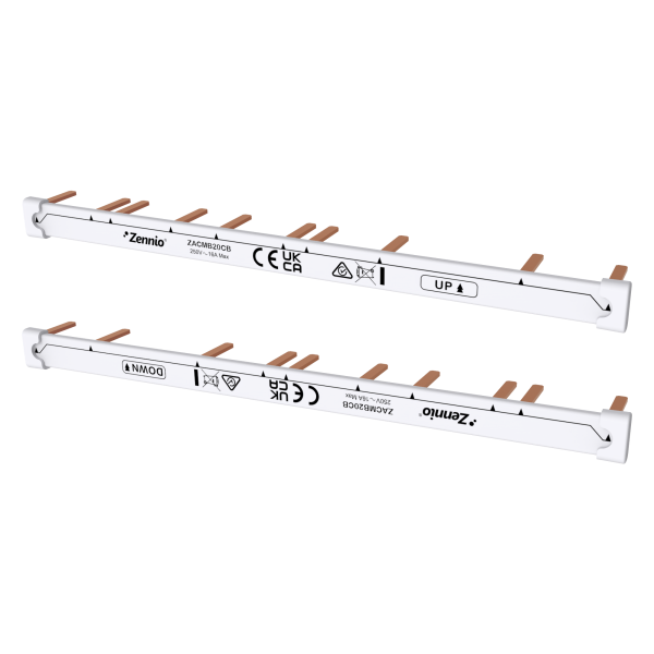 Zennio Comb busbar for MAXinBOX 20, Upper and lower comb