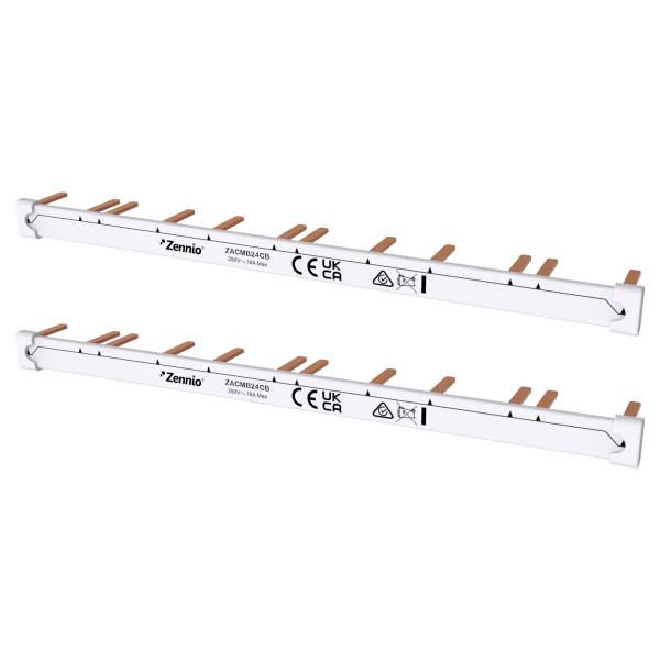 Zennio Comb busbar for MAXinBOX 24, Upper and lower comb