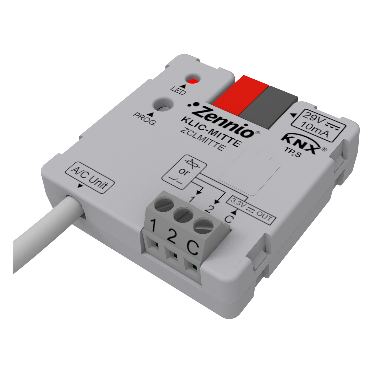 Zennio KLIC-MITTE – Mitsubishi Ecodan-KNX gateway (IT connector)