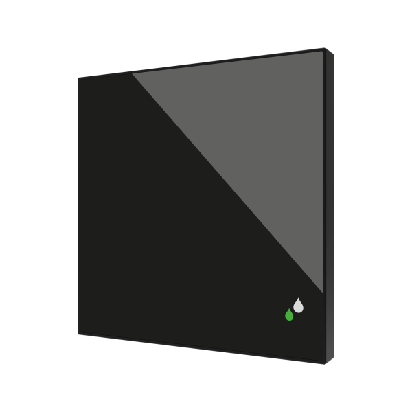 Zennio Flat Sensato v2 – KNX Humidity and Temperature sensor for flush mounting — Anthracite