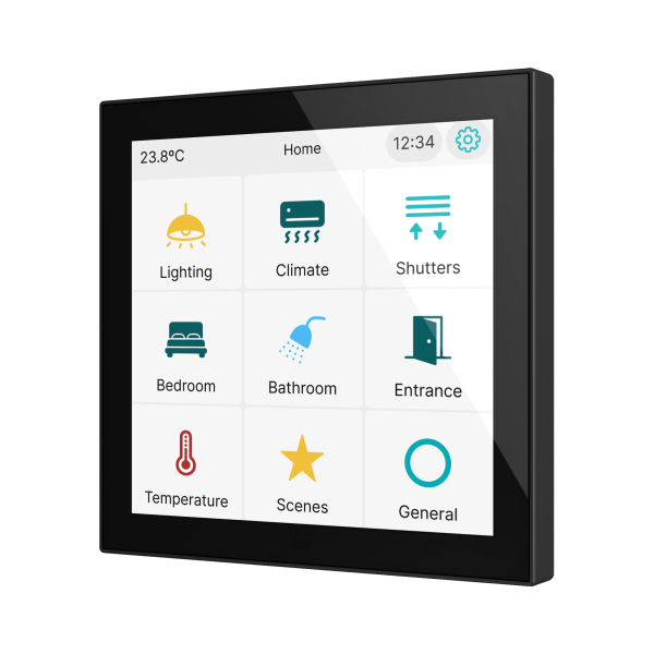 Zennio CX40 – KNX capacitive touch panel 4" — Anthracite