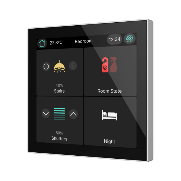 Zennio CX40 – KNX capacitive touch panel 4" — Silver