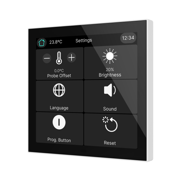 Zennio CX40 – KNX capacitive touch panel 4" — White