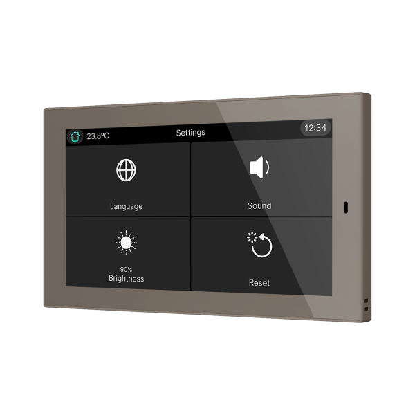 Zennio CX50 – KNX capacitive touch panel 5" — Champagne