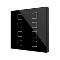 Zennio Flat RGB 8 – Glass capacitive push button, 8 buttons — Anthracite