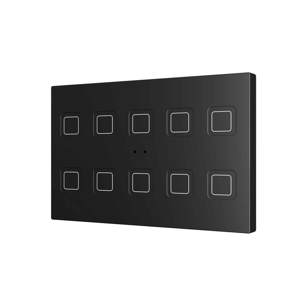 Zennio Tecla RGB XL 10 – PC-ABS Capacitive push button, 10 buttons — Anthracite