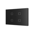 Zennio Tecla RGB XL 4 – PC-ABS Capacitive push button, 4 buttons — Anthracite