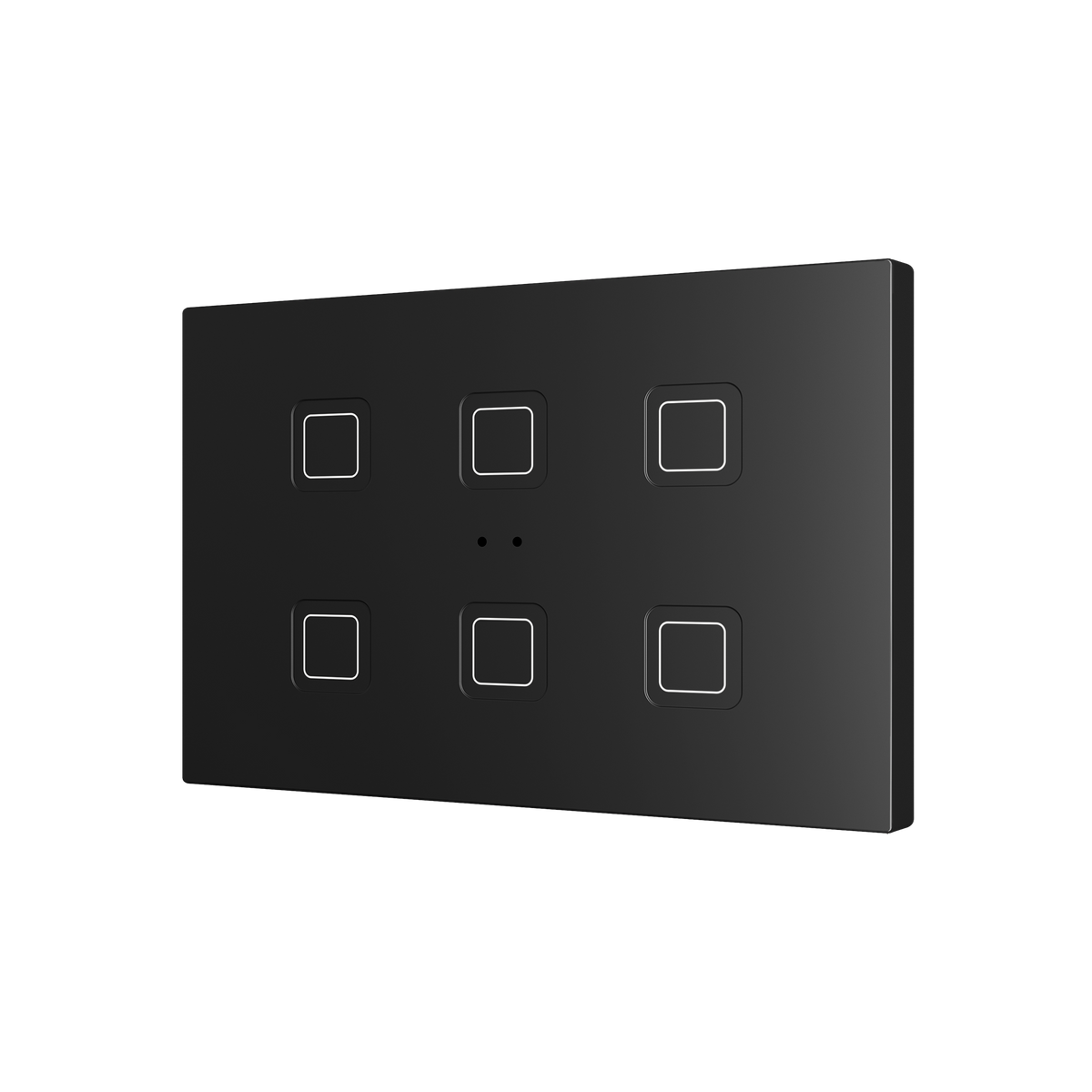 Zennio Tecla RGB XL 6 – PC-ABS Capacitive push button, 6 buttons — Anthracite