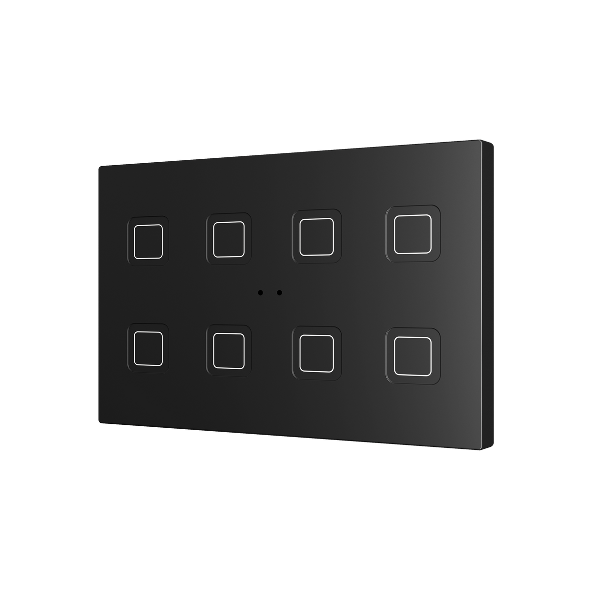 Zennio Tecla RGB XL 8 – PC-ABS Capacitive push button, 8 buttons — Anthracite