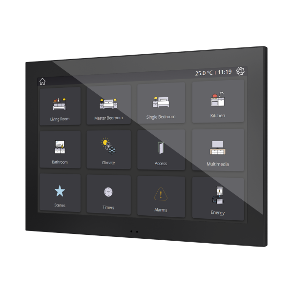 Zennio Z100 – Color capacitive touch panel (10" display) — Anthracite