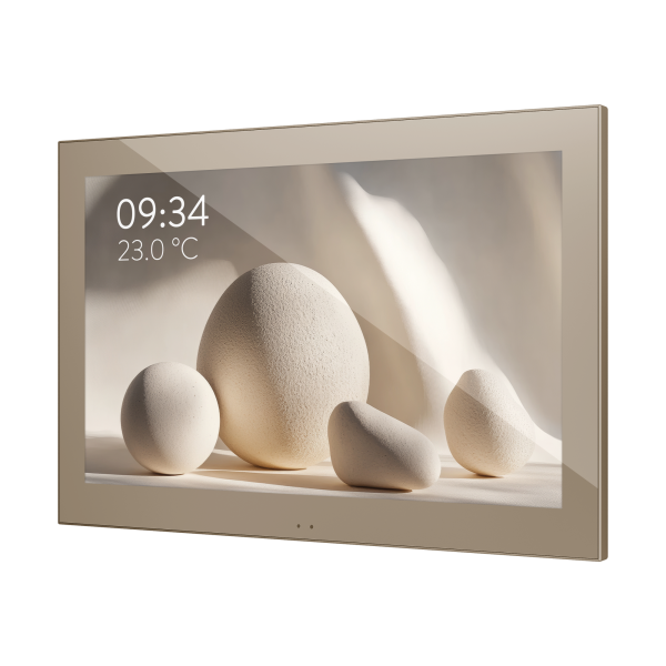 Zennio Z100 – Color capacitive touch panel (10" display) — Champagne