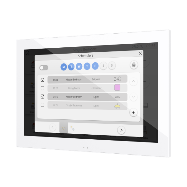 Zennio Z100 – Color capacitive touch panel (10" display) — White