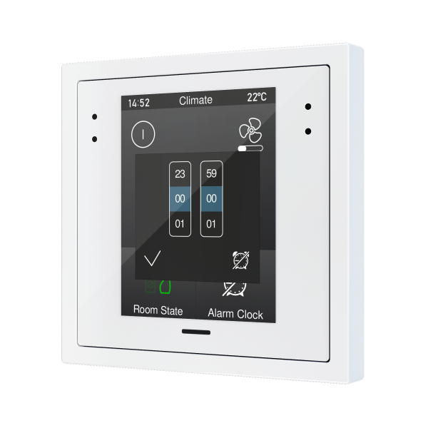 Zennio Z28 – Capacitive touch panel (2.8" display) for 70x70 frames (frame not included) — White