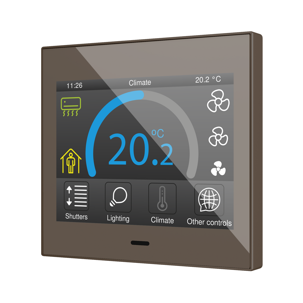 Zennio Z35 v3 – Capacitive touch panel — Mocha