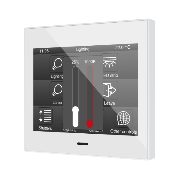 Zennio Z35 v3 – Capacitive touch panel — White
