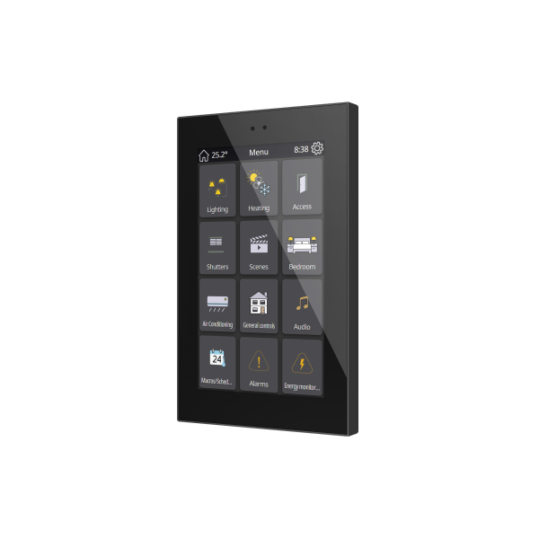 Zennio Z50 – Color capacitive touch panel (5" display) — Anthracite